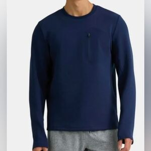 Men's Navy Long Sleeve Shirt Large NWT